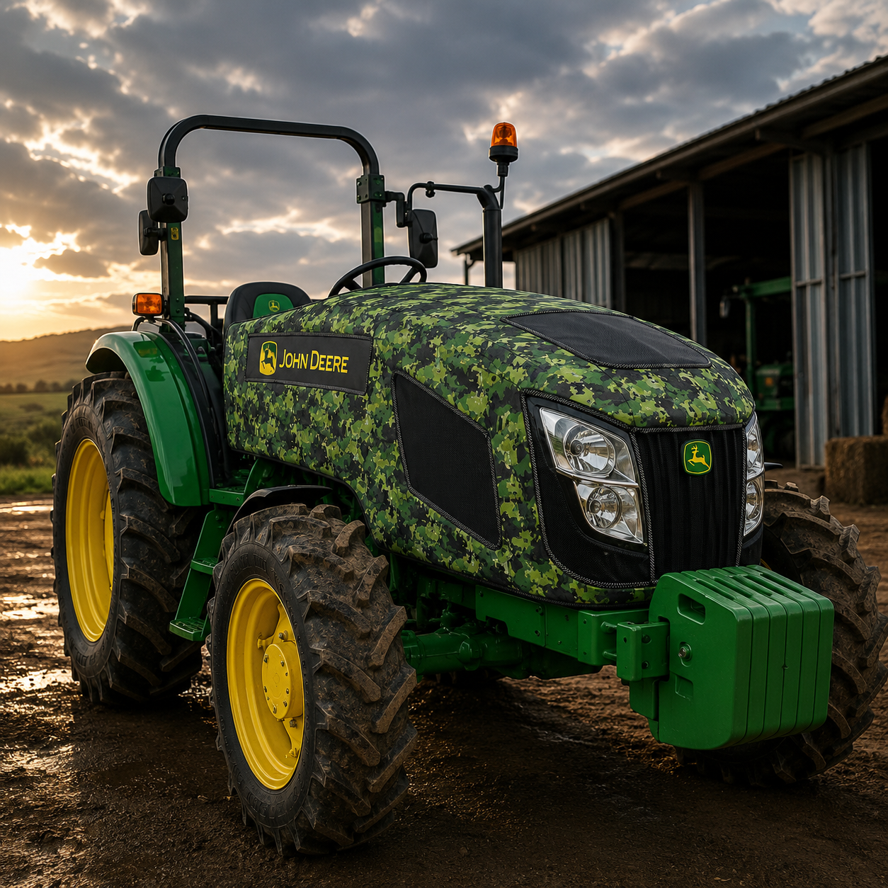 jhon-dere-branda John Deere Traktör Brandası - Görsel 1