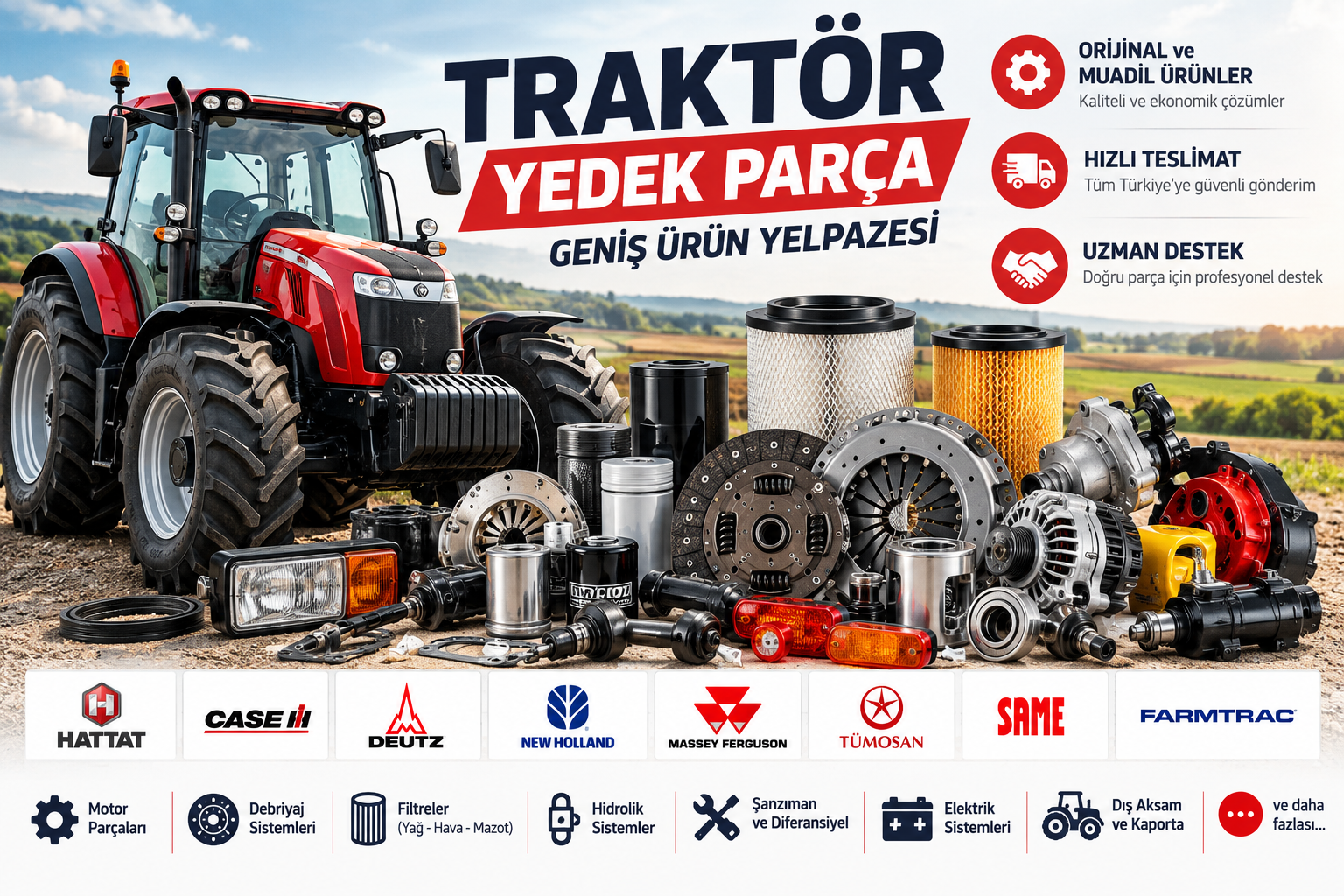 Traktör yedek parça satışı